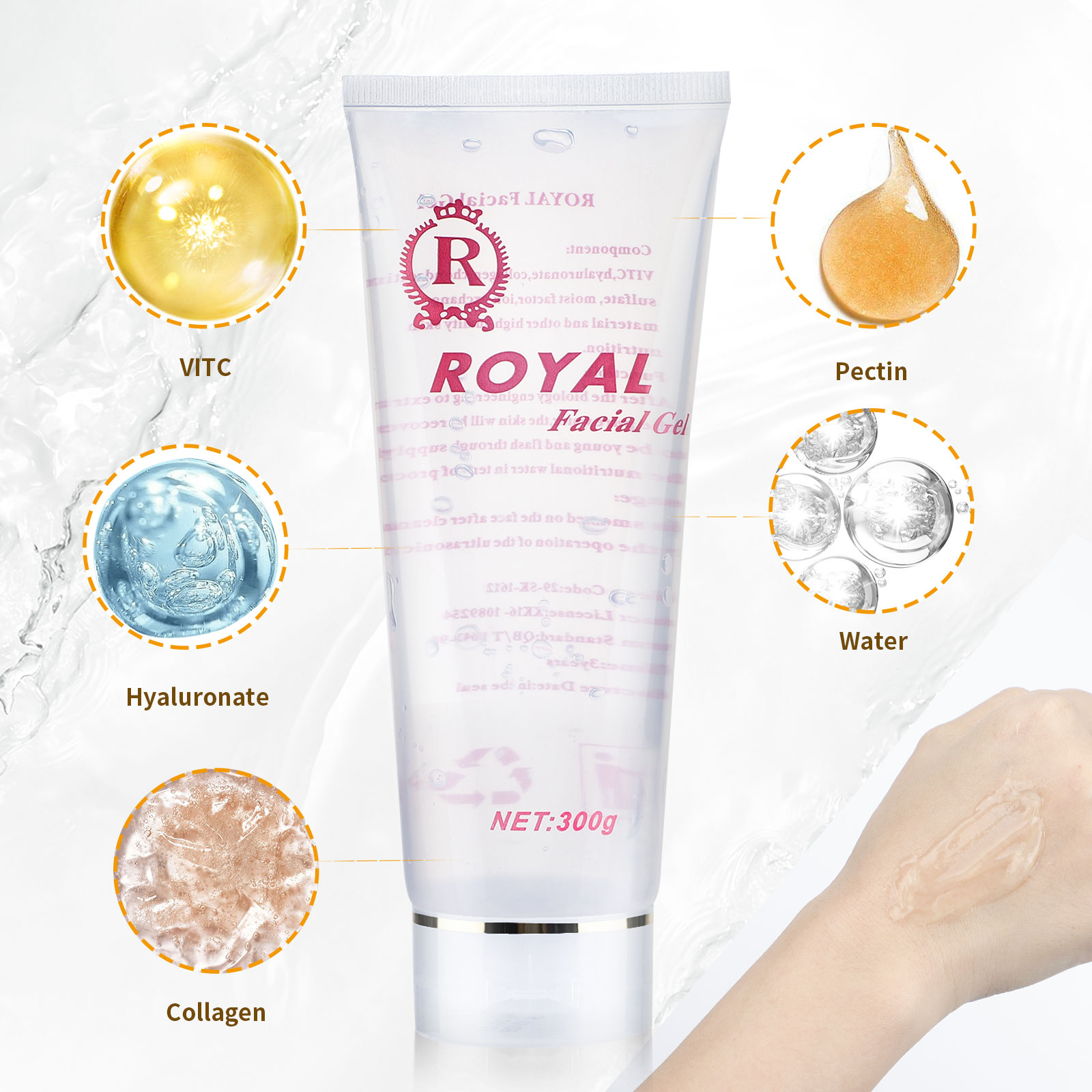 Gel ultrasónico de 300g para c - Rf Microneedling Machine Fractional reseña y precio