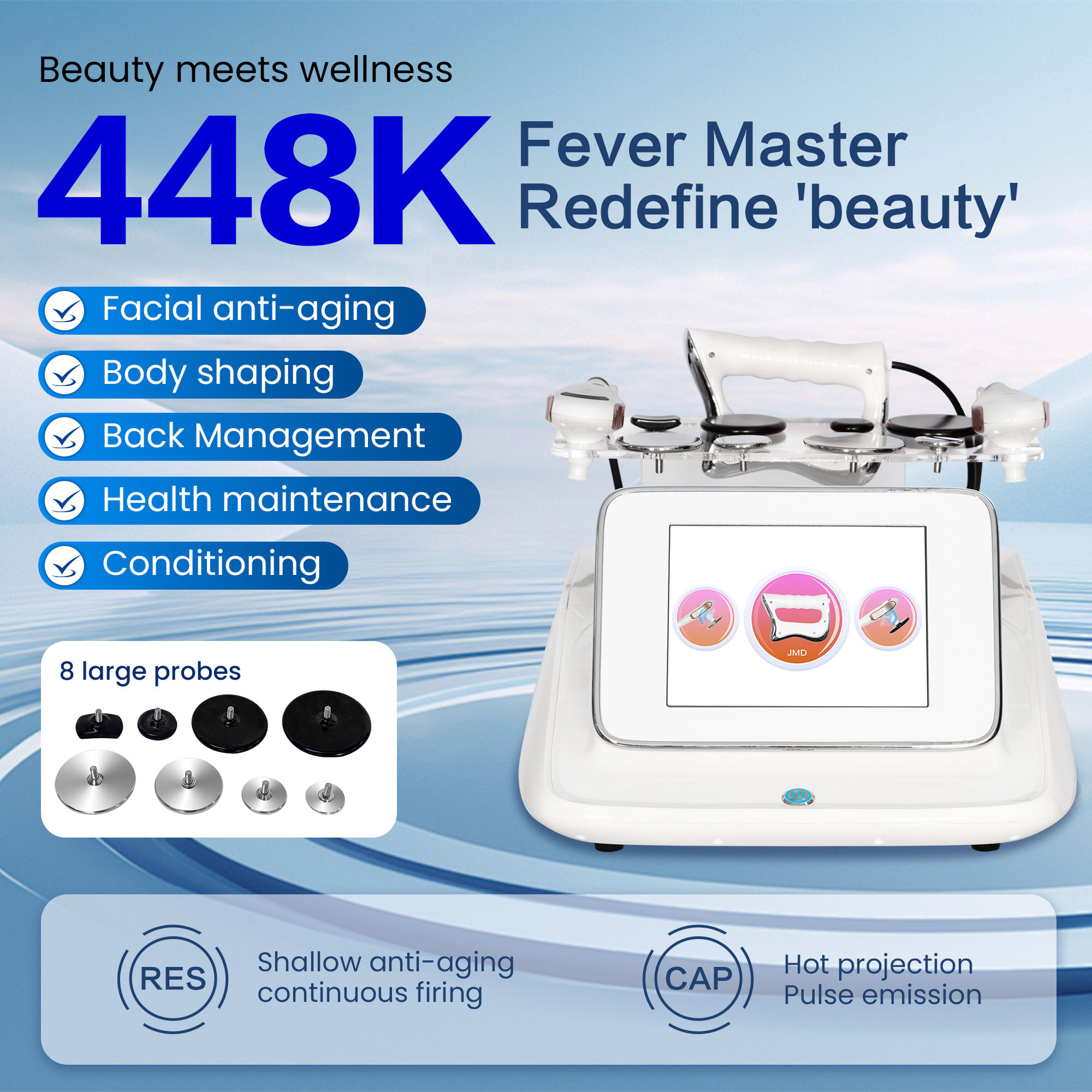 Máquina de Radiofrecuencia 448 - Radio Frequency Face Lift Machine reseña y precio