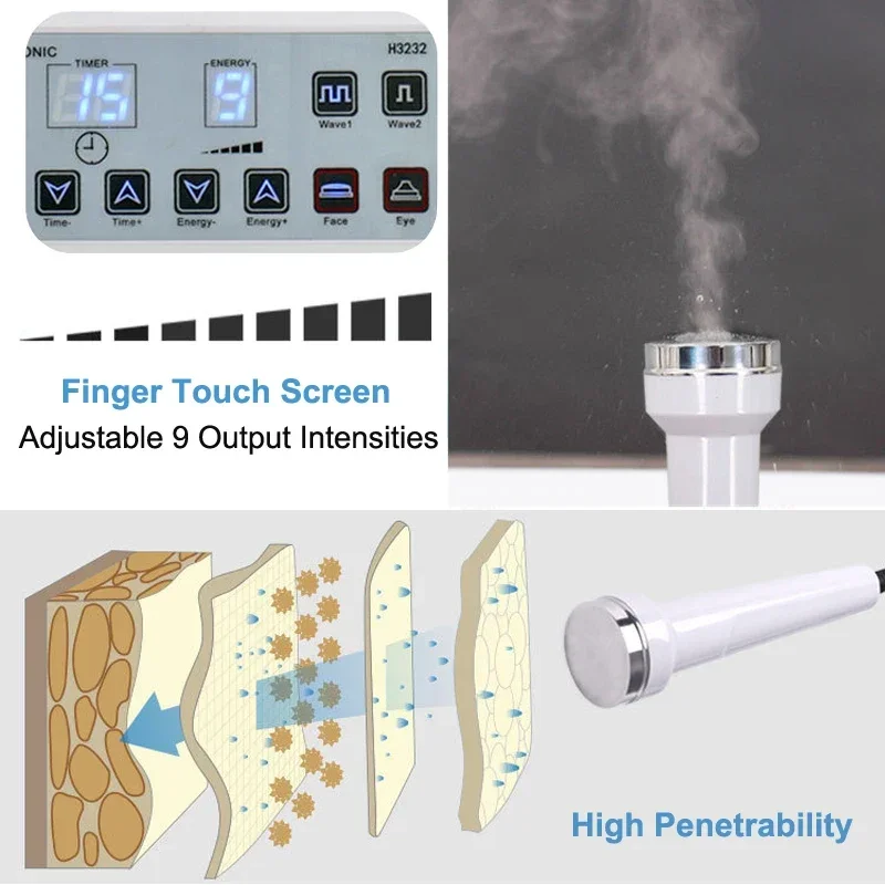 Máquina de belleza Facial ultr - Anti Aging Ultrasound Face Machine reseña y precio