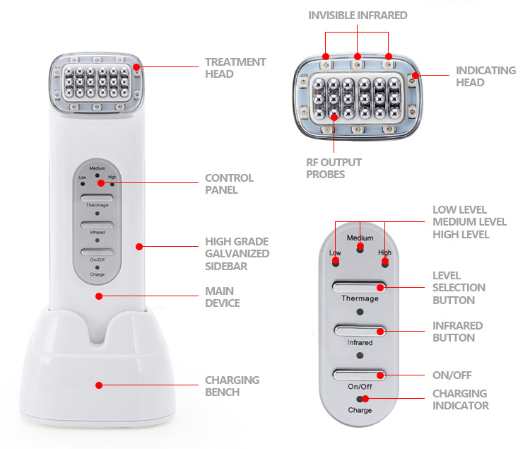 Máquina Facial de radiofrecuen - Radio Frequency Face Lift Machine reseña y precio